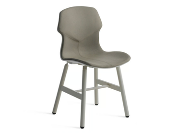 STEREO METAL IMBOTTITA FRONTALMENTE - Upholstered fabric chair with removable cover by Casamania & Horm - view 2